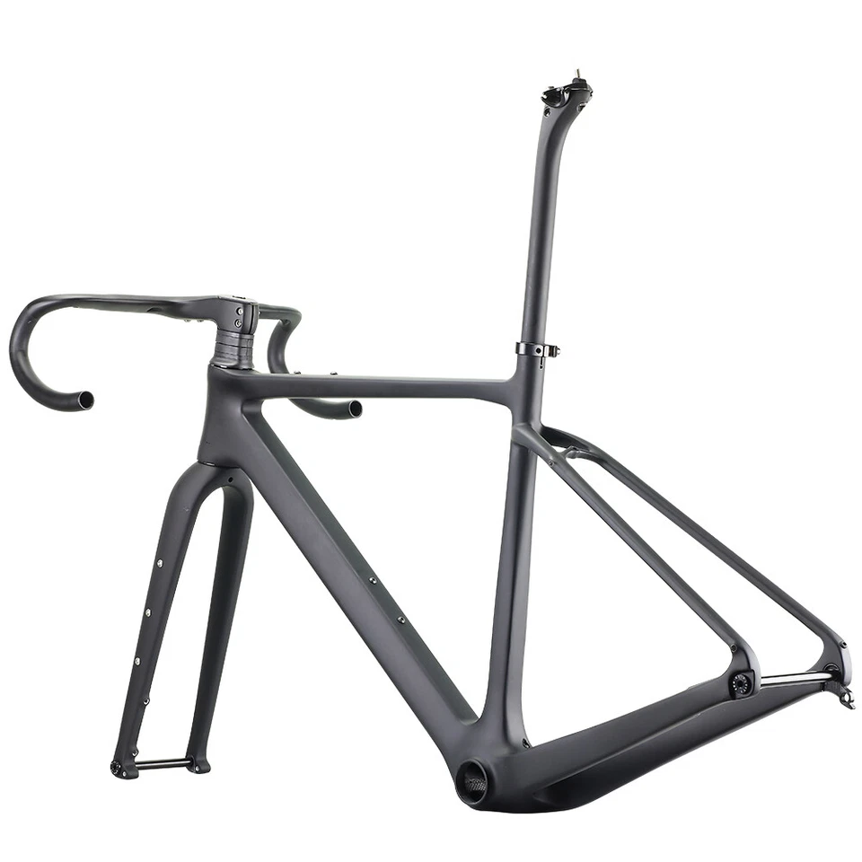 Bicicleta de estrada AIRWOLF T1100 quadro de cascalho de carbono bicicleta ciclocross - Imagem 4 de 4