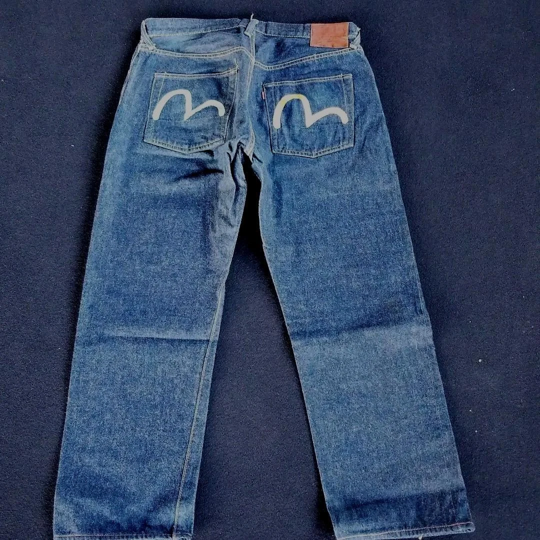 EVISU Seagull Logo Denim Pants Jeans No.1 36 35 Used From Japan