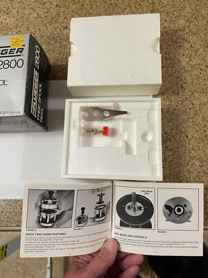 Pflueger 2800 Free Spool Reel Box W/ Key And Parts Only / Plus