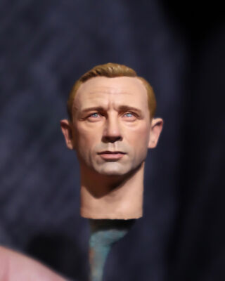 1/12 Painted Daniel Craig Head Carved Fit 6'' Action Figure