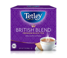 Tetley Black Tea british Blend 80 Tea Bags Pack Of 12