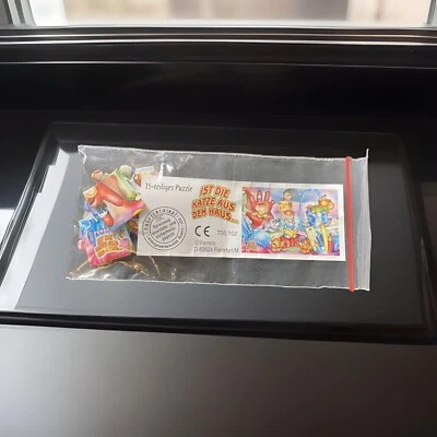 Ü-Ei Puzzle ..ist die Katze aus dem Haus.. +BPZ aus dem Jahr 2002 Sammler Rar - Bild 1 von 3
