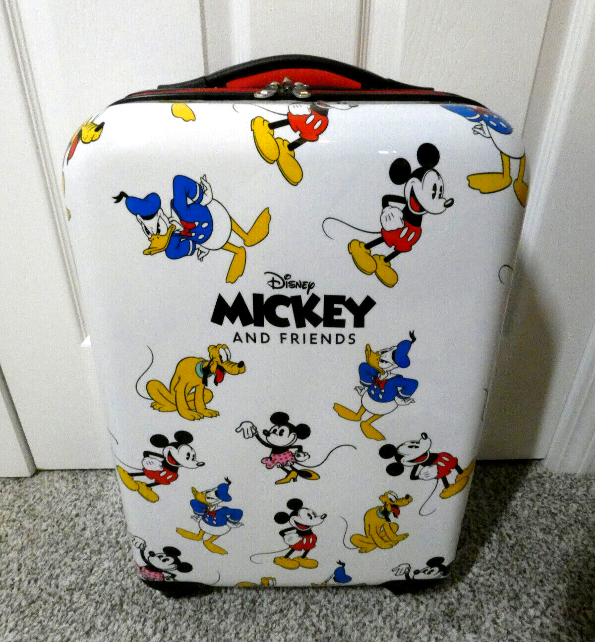 Disney Mickey Mouse 21 Inch Hardside Spinner Suitcase with Protective Cover-image