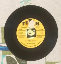 The Strangers 45 Boogie Man / Young Maggie 1960 Rockabilly Instrumental VG+