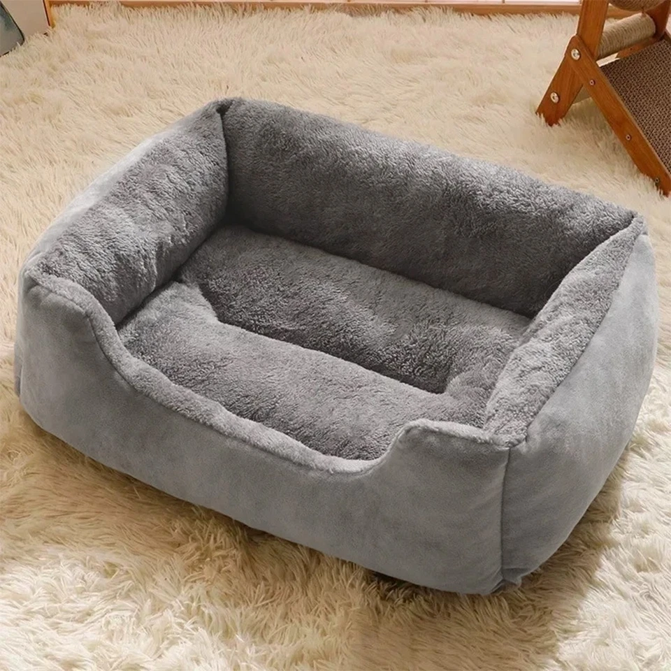 Cat Dog Bed Cat Bed Soft Washable Puppy Cushion Warm Pet Basket S M L UK. - Image 3 of 4
