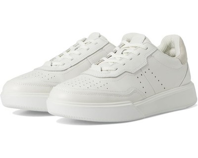 ECCO Street Court 272813-52292 Womens US 8.5 White Leather Casual Shoes HAWK2433
