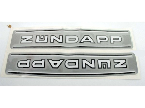 Aufkleber Satz Tank Silbermetallic 250X47Mm FüR ZüNdapp 529 Ks, Gts, C50-image