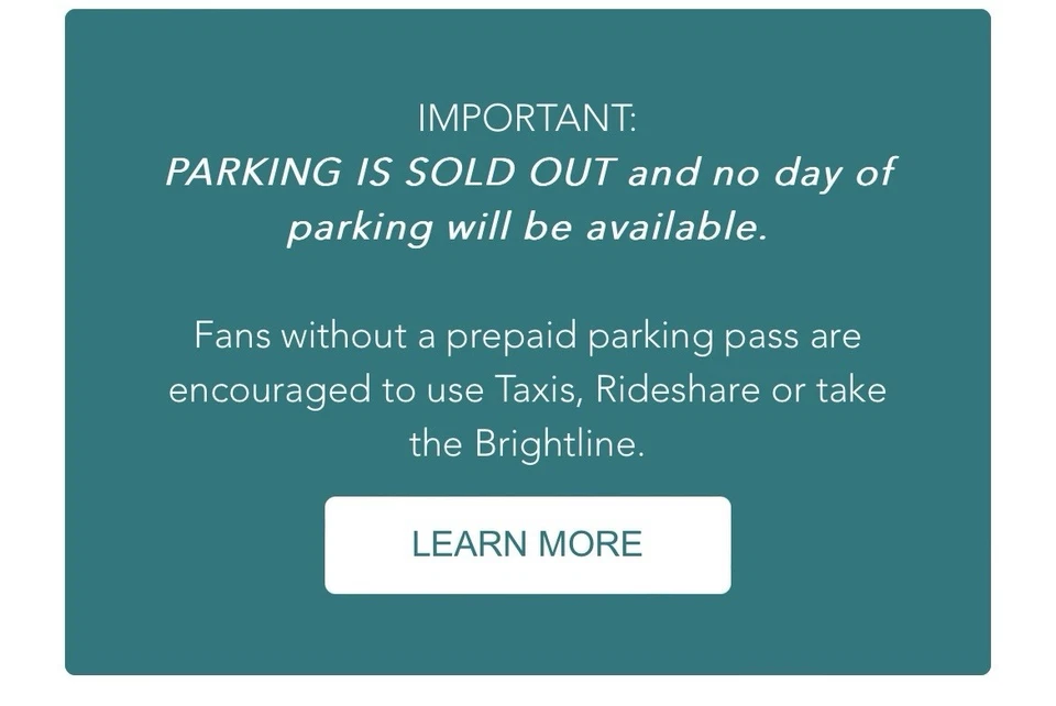 Miami Dolphins vs Cincinnati Bengals Orange Parking Dec. 21st, 2025 - Image 3 of 3