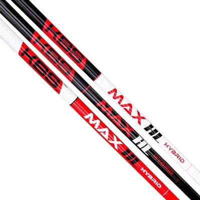 KBS Max HL Hybrid Shaft Graphite .370 Tip Uncut Choose Flex Weight Finish New