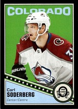 2019-20 O-Pee-Chee Retro Black Border Carl Soderberg 006/100 Colorado Avalanche