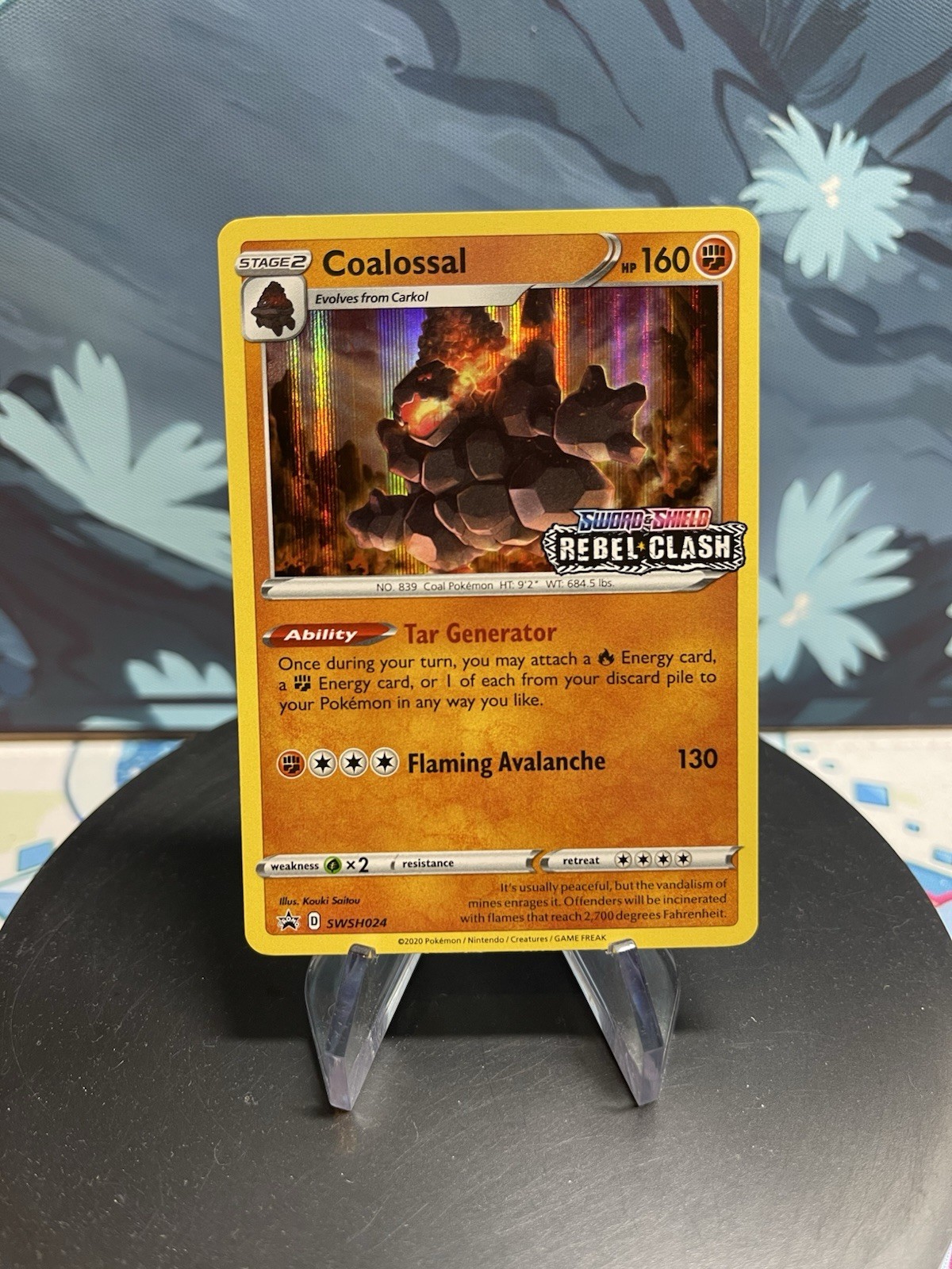 Pokemon Coalossal  (Prerelease) SWSH024 SWSH: Sword & Shield Promo Cards Holo NM