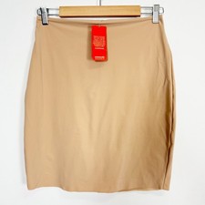 Commando Half Slip with Control Shorts Womens Large HS05 Beige NWT USA Made 118