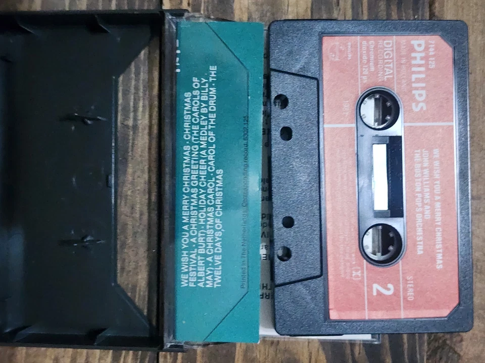 We Wish You a Merry Christmas - John Williams/Boston Pops - Audio cassette tape Foto 4 de 4