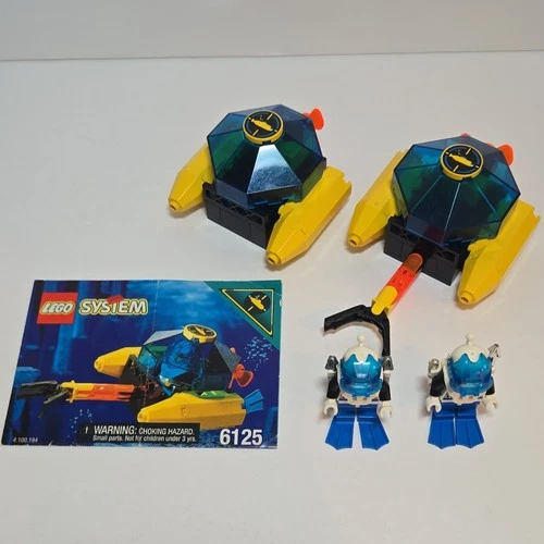 LEGO Sea Sprint 9 6125 Aquazone Aquanauts Complete Set Minifigures Vintage