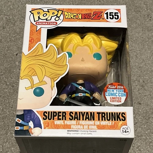 Funko Pop! Vinyl Dragon Ball Z Trunks Super Saiyin GameStop New York Comic Con