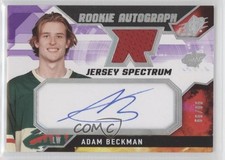 2021-22 SPx Rookie Auto Jersey Spectrum 55/65 Adam Beckman #AD Auto 0ze5