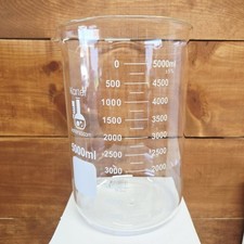 5000ml Glass Beaker Low Form Graduated Karter Scientific 407A2 Single
