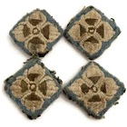 FOR MICHAEL WW2 British Army Officers CLOTH Blue Insignia Pips