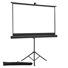 Projector Screen with Stand, 60 Inch 160 Wide Angle Indoor Outdoor Projection
