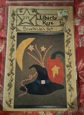 Liberty Rose Brunhilda's Hat Halloween Decor Primitive Folk Art Applique Pattern