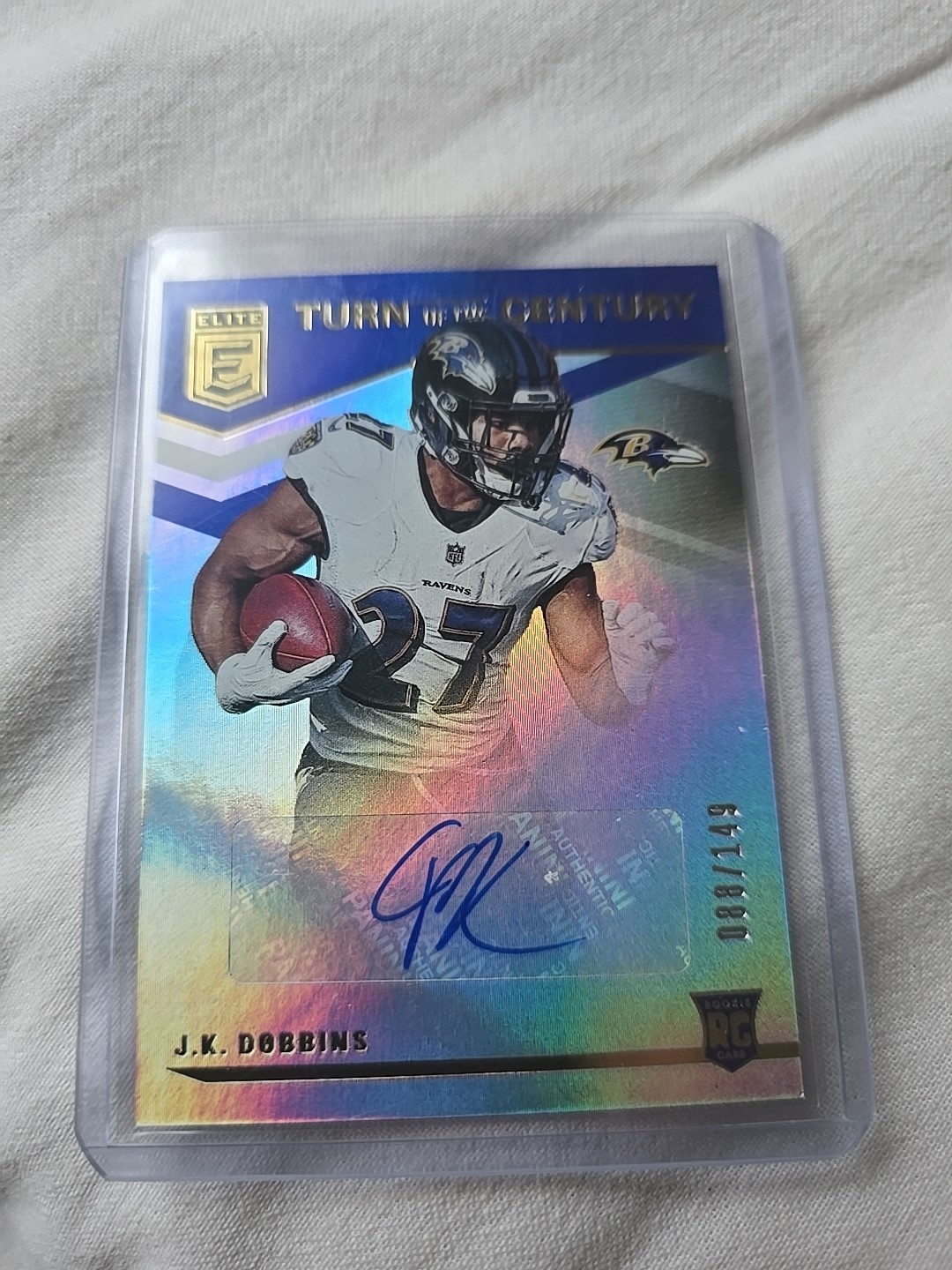 2020 ELITE Turn of the Century Autographs #TOC-JD J.K. Dobbins 14/149