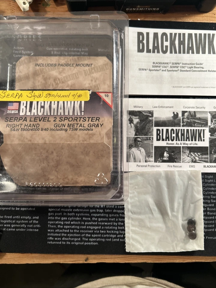 BLACKHAWK! 10 Serpa Level 2 Sportster RH S&W 5900/4000 9/40 Including TSW Models - Image 4 of 4