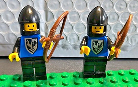 Lot of 6 Lego 6074 Black Falcon's Fortress MiniFigures 2 Horses & Accessories