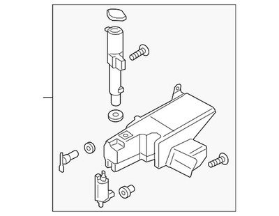 #ad Genuine Ford 2017 2024 Ford Washer Reservoir HC3Z 17618 B $193.79