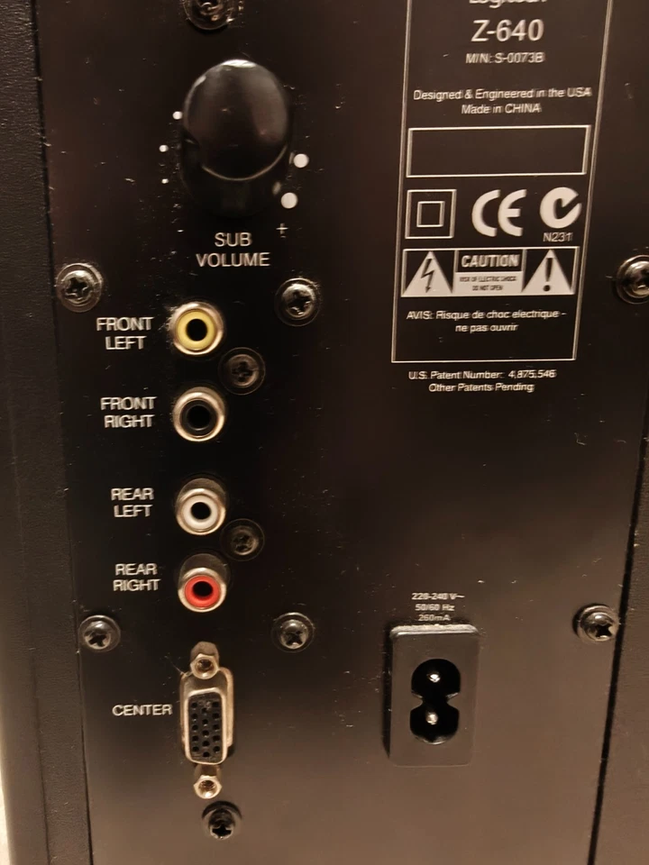 Logitech Z-640 Subwoofer (Einzeln / Gebraucht) - Bild 2 von 3