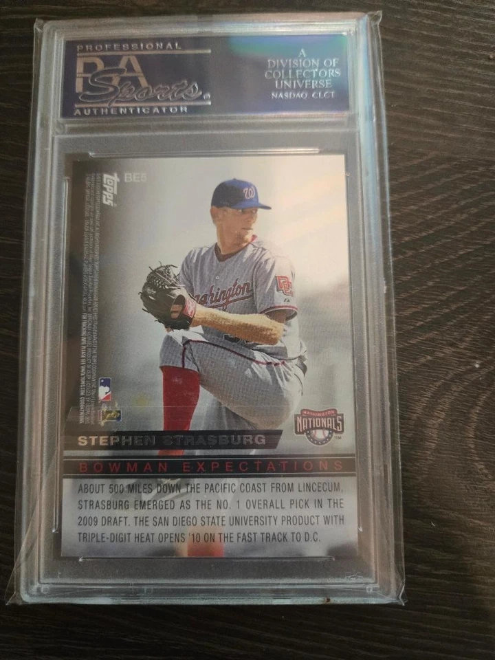 Bowman 2010 - Expectations Stephen Strasburg, Tim Lincecum #BE5 (RC) Foto 2 de 2