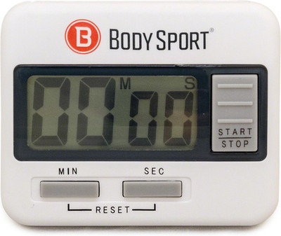 Digital Timer Stopwatch for Fitness & Exercise Routines - Easy to Use, Battery O