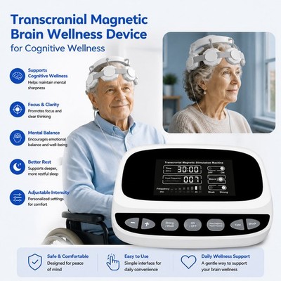 Magnetic Brain Therapy Machine for Depression and Anxiety Improvement Home Use