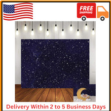 Night Sky Star Backdrops Universe Space Theme Starry Photography Backdrop Galaxy