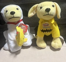 Raising Cane’s Peanuts Collectable Snoopy & Charlie Brown 2021 Plush Puppies NWT