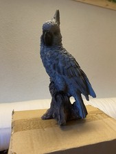 Graupapagei Harz-Skulptur, TOP ! Ansehen!