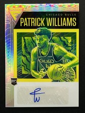 2020-21 Panini Flux Patrick Williams Rookie RC Auto Silver Prizm #FRS-PAT Bulls