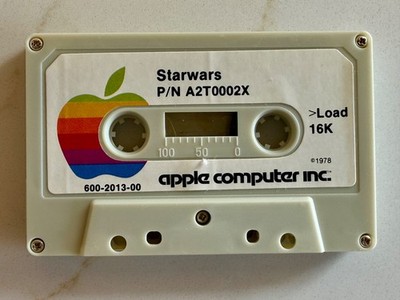 Apple Computer Inc Cassette Star Wars / Star Trek A2T0002X 1978 600-2013-00