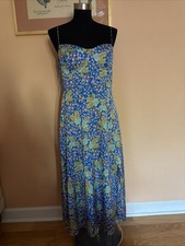 ASTR the Label Floral Bustier Midi Dress SZ L