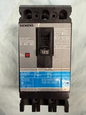 Siemens ITE 125 Amp Circuit Breaker 3 Pole 480 VAC 65kA ED43B125 Used