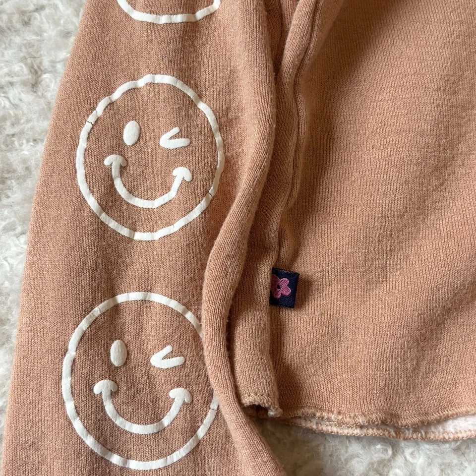 Limited Too Y2K Kids Girls Size 8 Orange Smiley Faces Long Sleeve Shirt - Image 3 of 4