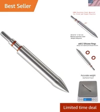 Precision Machined Stainless Steel Archery Field Points, 300 Grains, Easy Pull