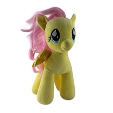 My Little Pony Fluttershy Plush 14 Yellow Pink Hair Wings Hasbro Toy