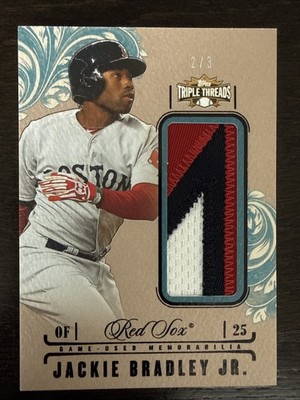 Jackie BRADLEY Jr 2014 Topps Triple Threads Unity Jumbo Relic PATCH #UJR-JB 2/3