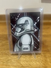 Marketplace image: 2024 Topps Chrome Star Wars Storm Trooper 1/1 Artist Auto Sketch Card