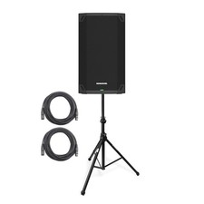 Mackie Thump12A 1300W 12-Inch Powered Loudspeaker with Stand and 2 XLR Cables