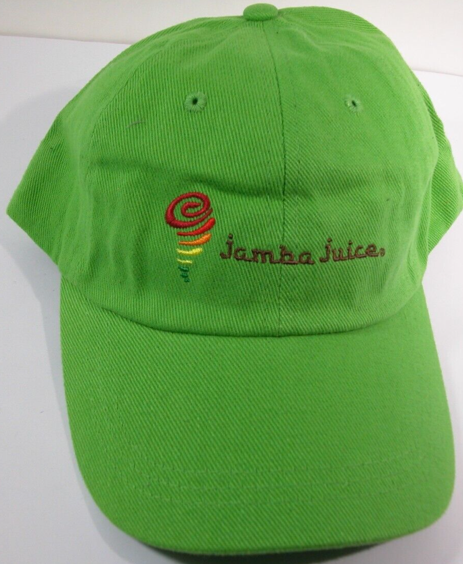 Green Jamba Juice Employee Uniform Costume Baseball Hat Cap NOS