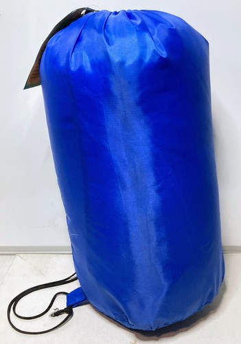 TrailWorthy Unisex Sleeping Bag Blue Ext./Gray Int. 30"x70" Unisex 060-SB NWT - Picture 3 of 5