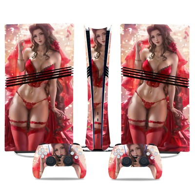 Final Fantasy VII Sony PS5 Pro Playstation 5 Pro Digital Skin Aufkleber Stickers