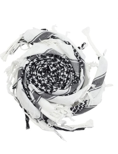 Schwarz & weiß Kuffieh palästinensischer Schal traditionelle Kleidung - Bild 2 von 5