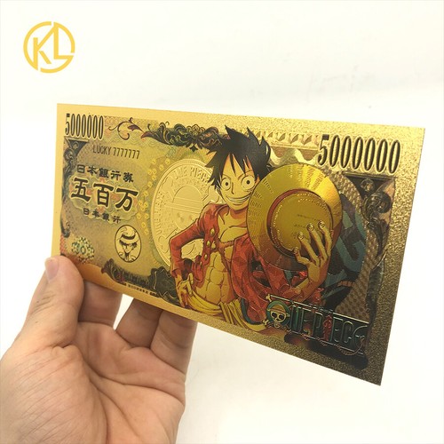10 Stck. Japanischer Anime einteiliger Affe D. Ruffy Gold Banknote Sammlerkarten - Bild 3 von 10